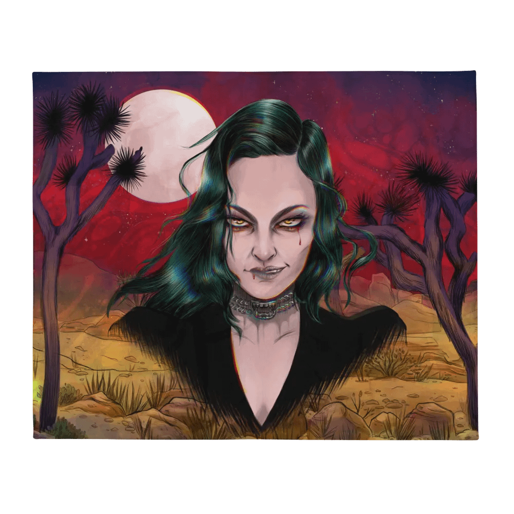 Desert Glampire Throw Blanket product image (2)