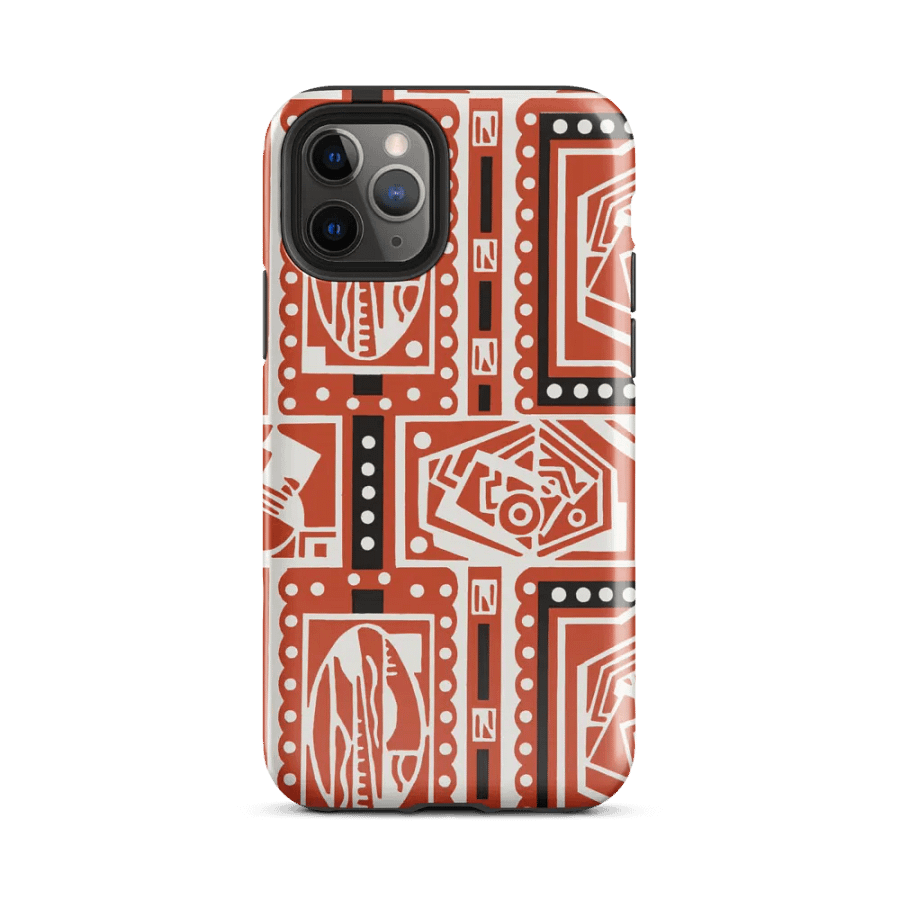 Cubist Shapes: Charles Goy: Geometric Red & Black iPhone® Tough Case product image (2)