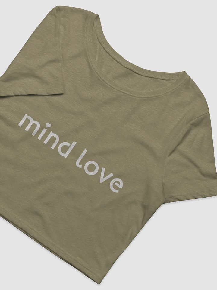 Mind Love Heather Green Crop Tee product image (2)