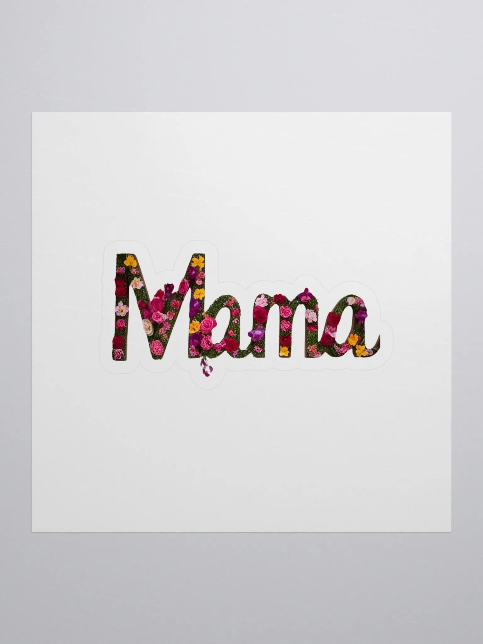 Mama Floral Kiss Cut Stickers product image (1)