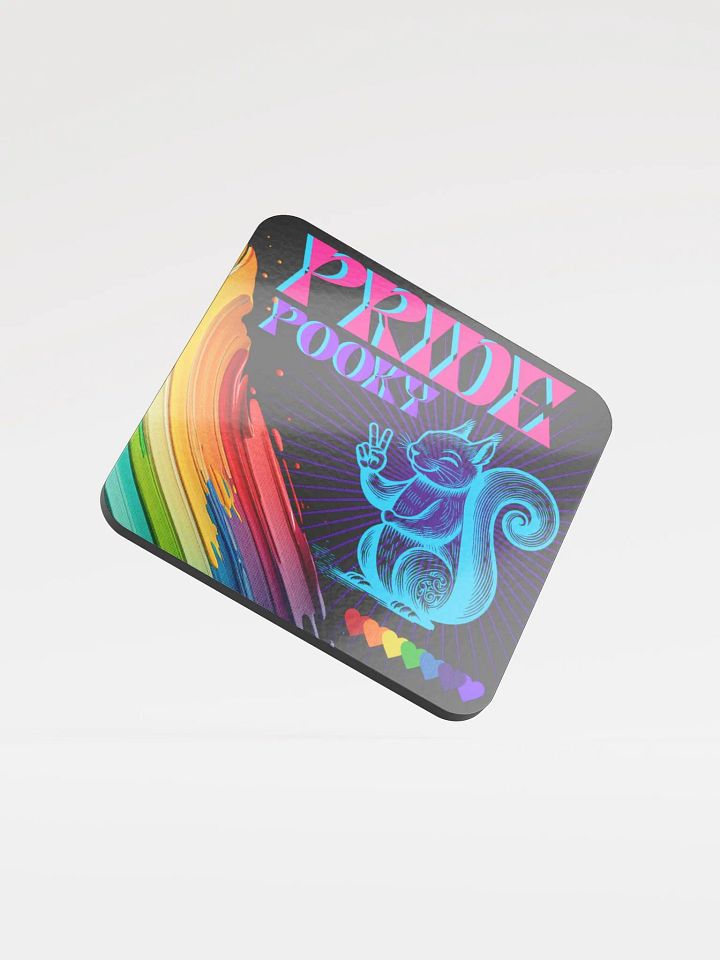PRIDE Glossed Cork Coaster product image (1)