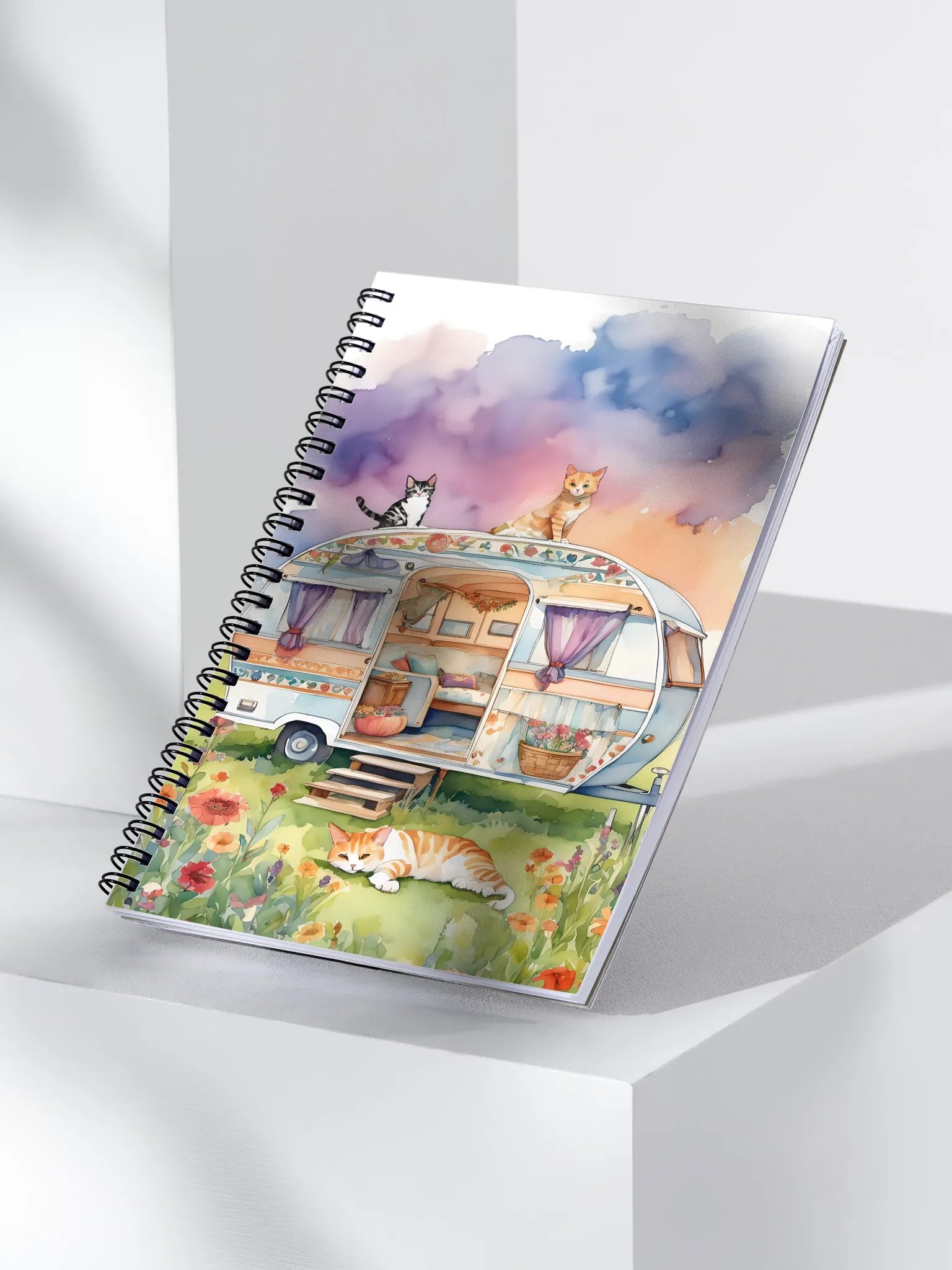 Caravan Cats' Hideaway Spiral Notebook product image (3)