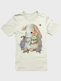 Garden Whispers: Bunny and the Primula Zebra Blues Tee - Bella+Canvas Supersoft, Double-Sided Design product image (11)