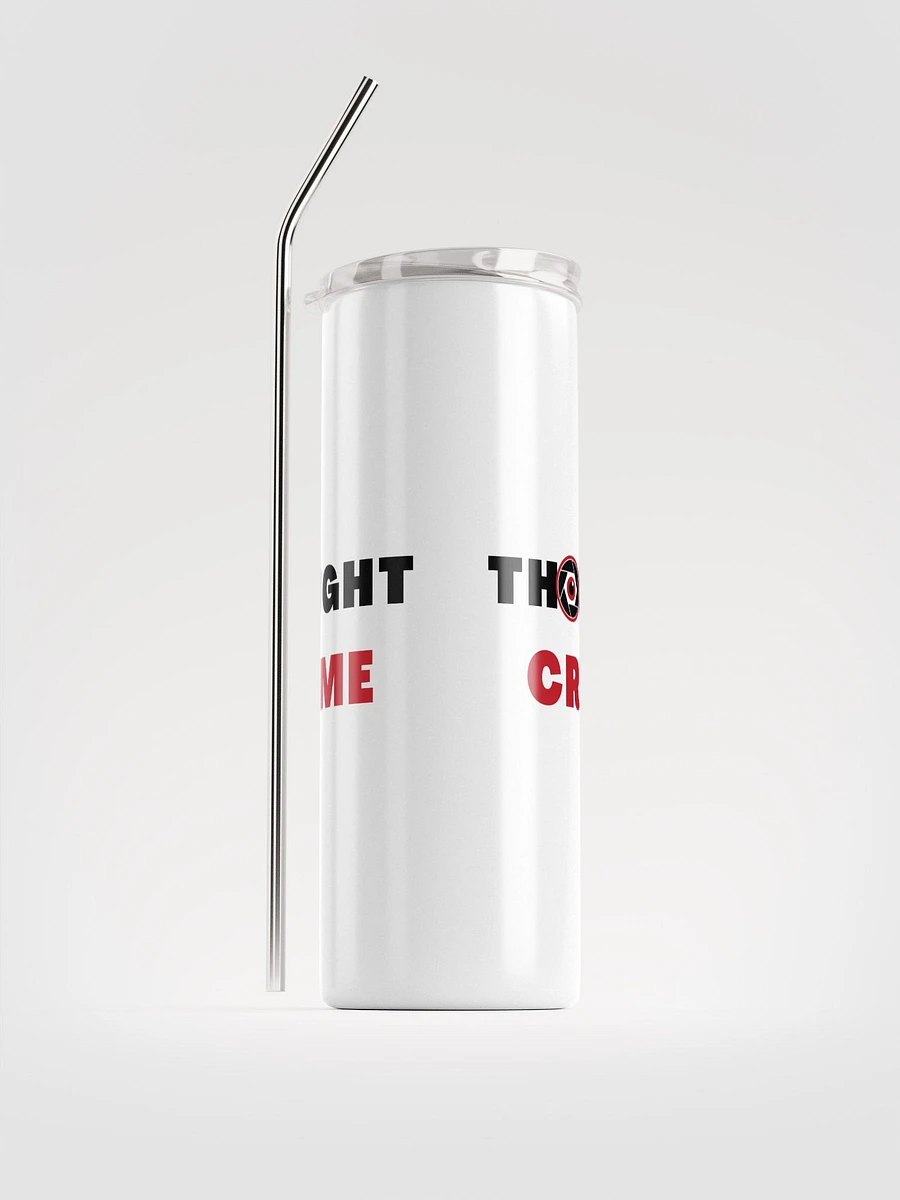 Stainless steel tumbler thought crime product image (2)