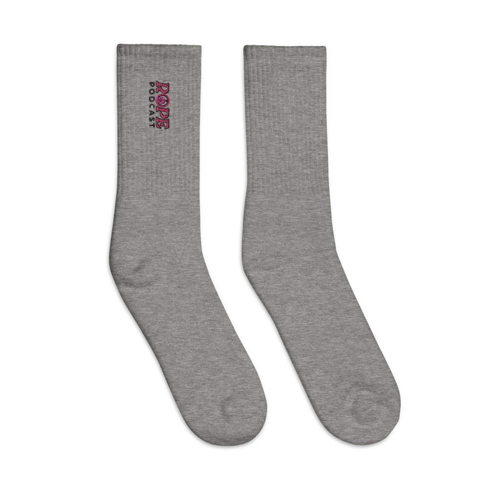 Rope Podcast Logo Embroidered Socks product image (3)