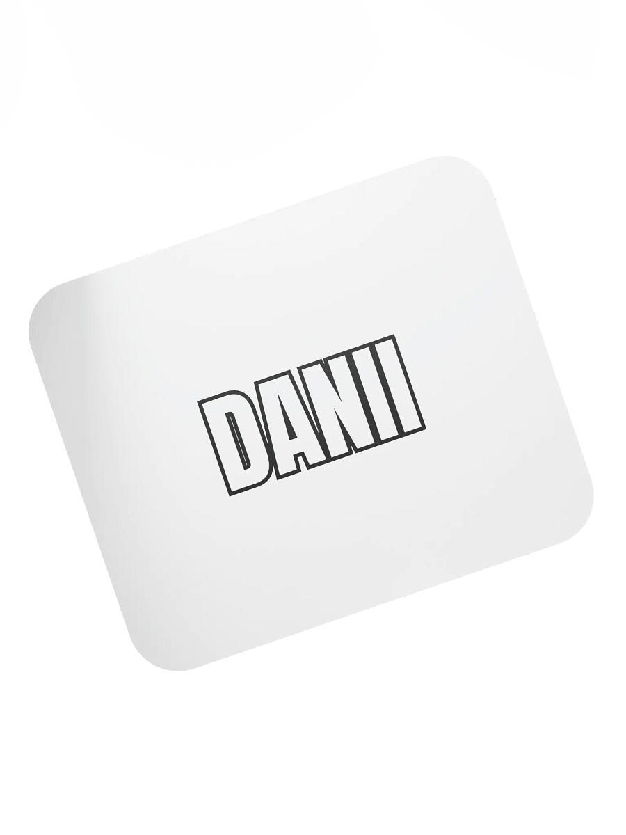 DANII WHITE BLACK MOUSE PAD product image (7)