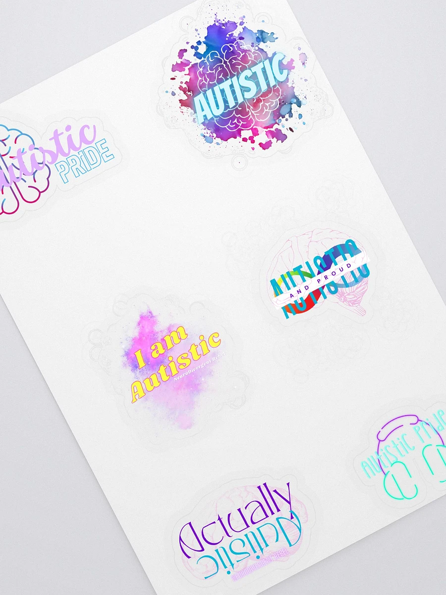 Autistic Pride Kiss Cut Sticker Sheet product image (2)