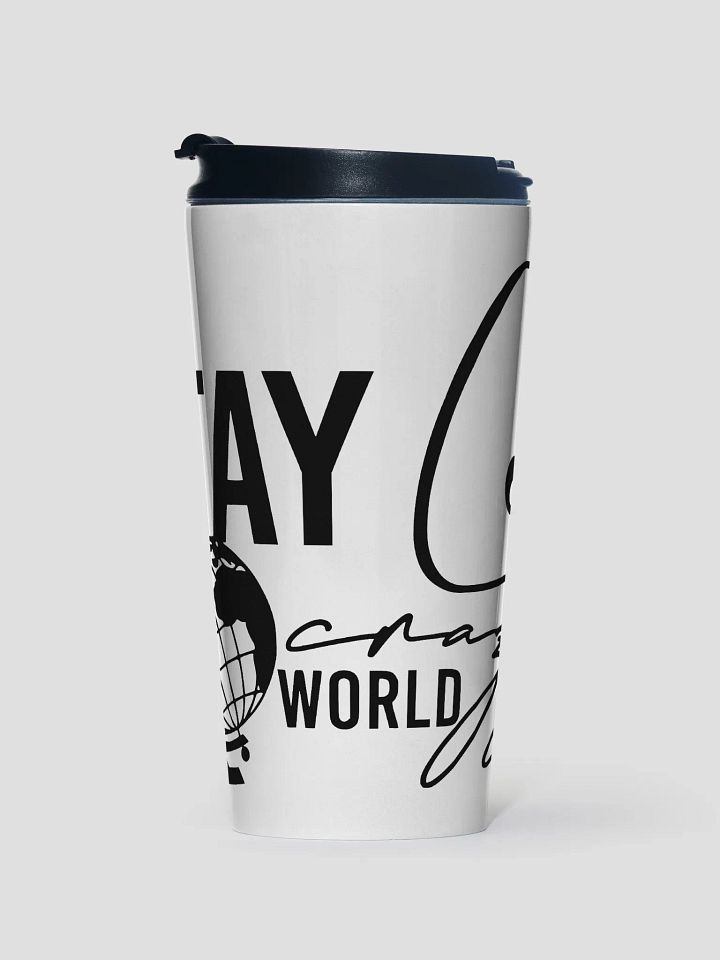 Crazy World Stainless Steel Travel Mug product image (1)