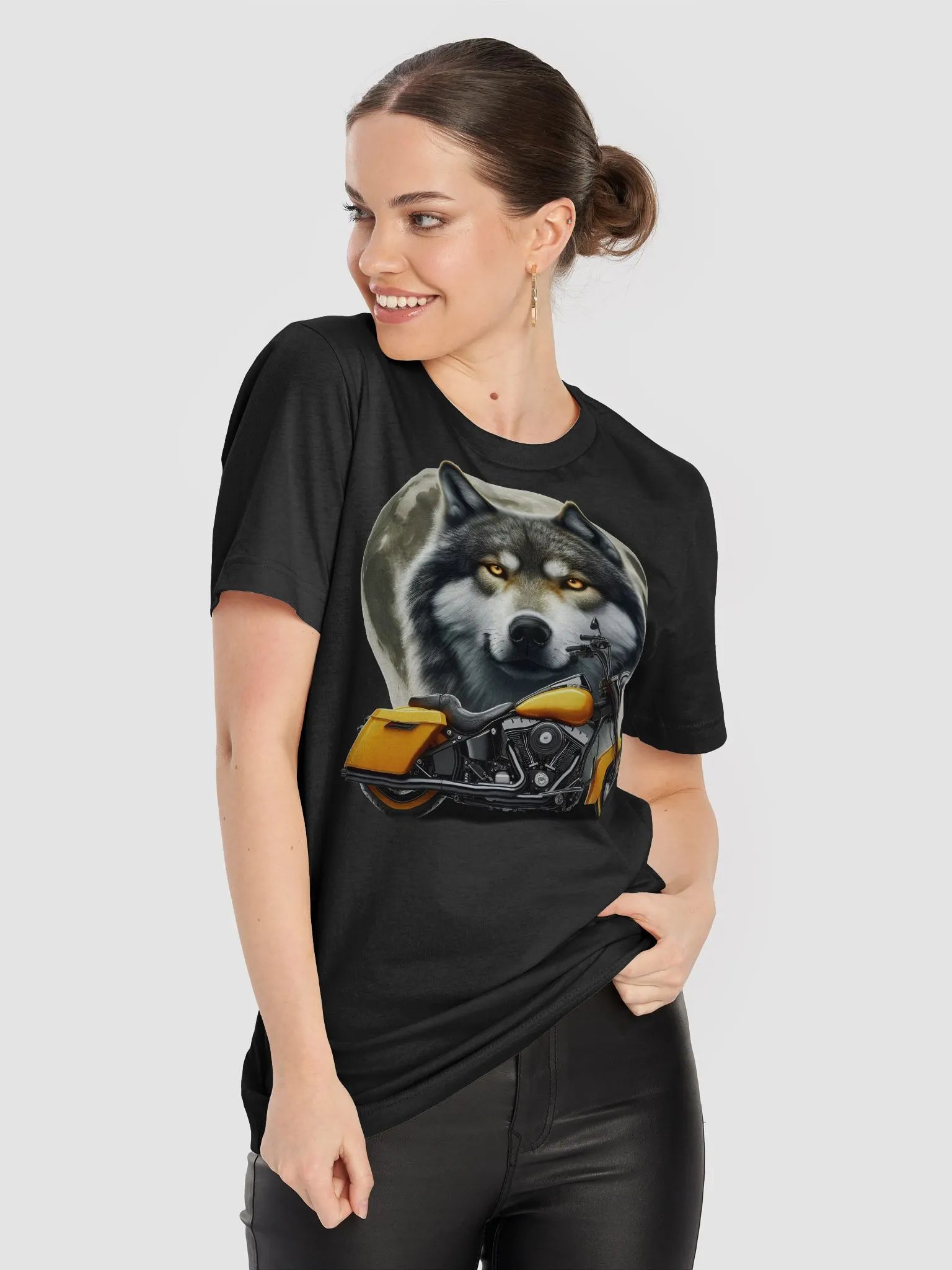 Motorcycle and Wolf - Unisex T-Shirt #11 product image (8)