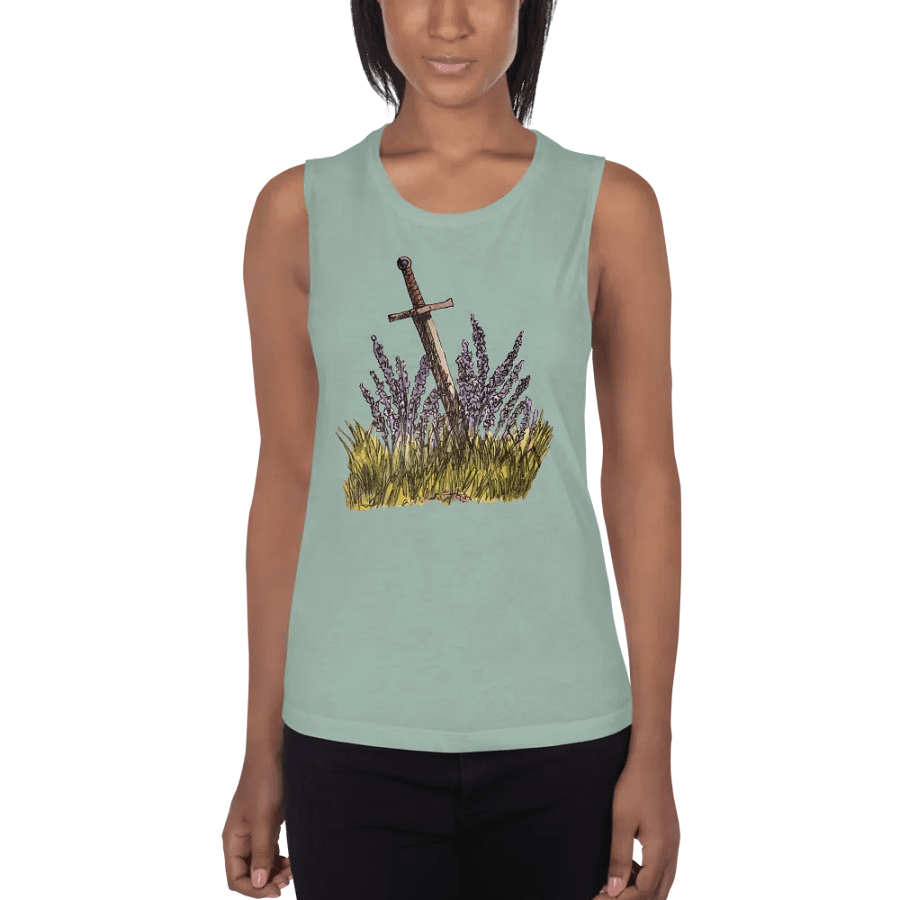 Lavender & Sword print Tanktop product image (1)