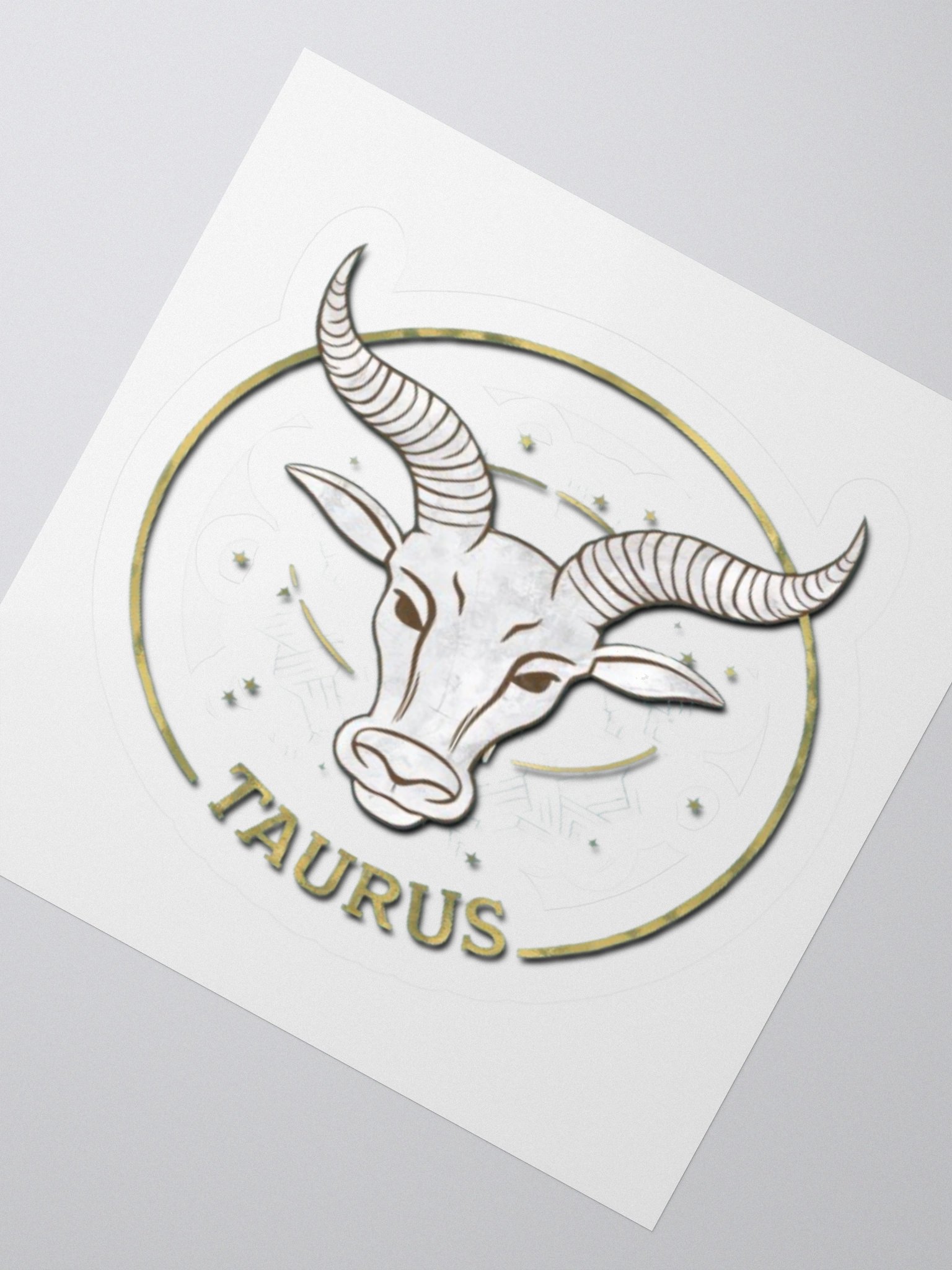 Taurus Zodiac Sticker - Exclusive Bull Design | TDS Music product image (4)