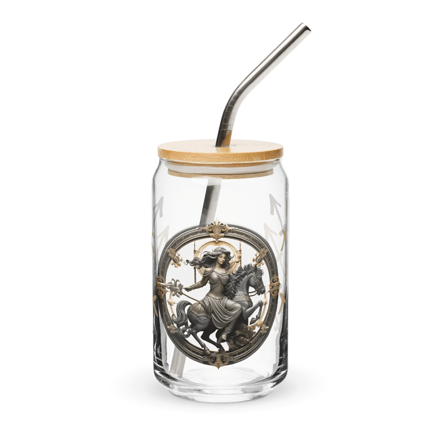 Sagittarius Zodiac Glass Can Sipper product image (2)