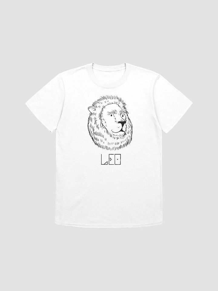 Black Leo Zodiac sign RelaxFit Unisex Softstyle Tee product image (7)
