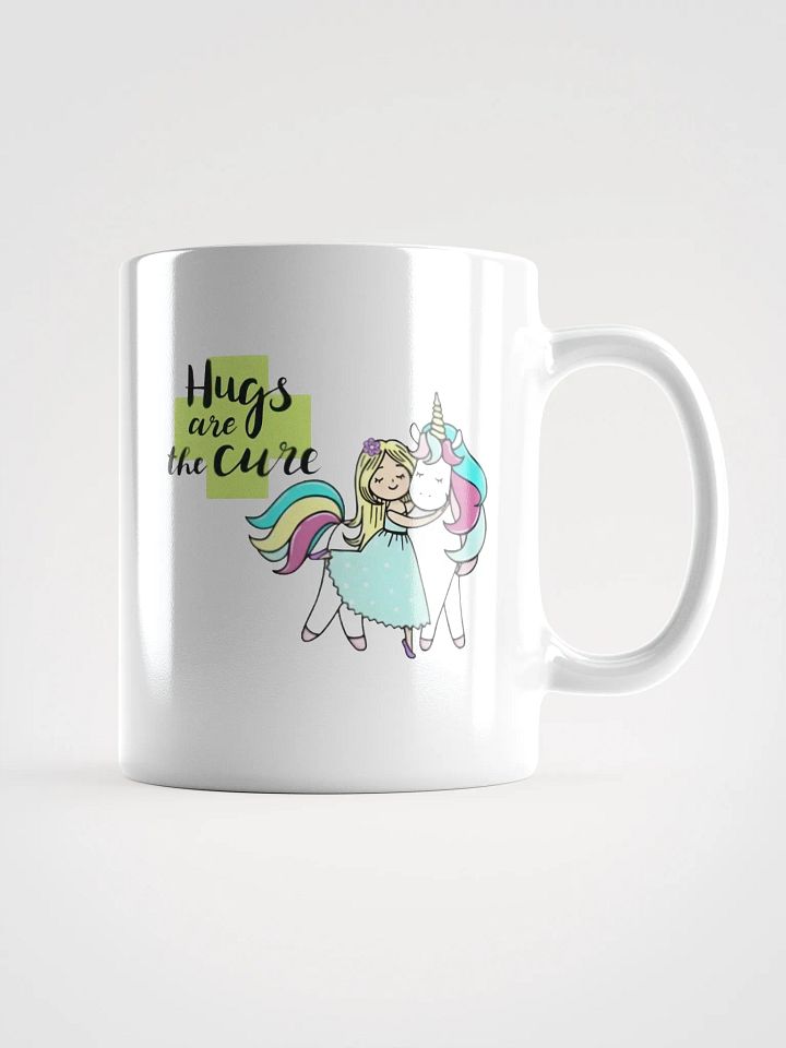 White Glossy Mug Unicorn & Little Girl product image (1)