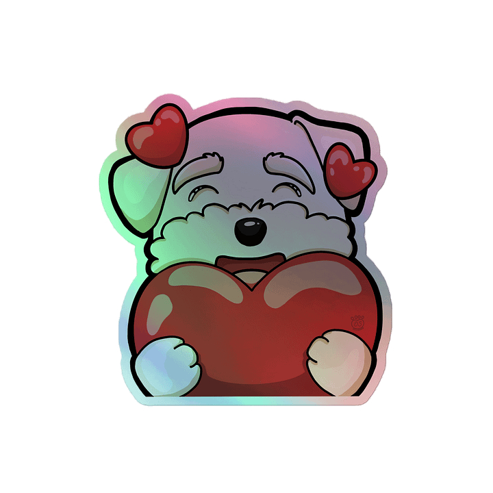 Bailey Heart Holographic Sticker product image (2)