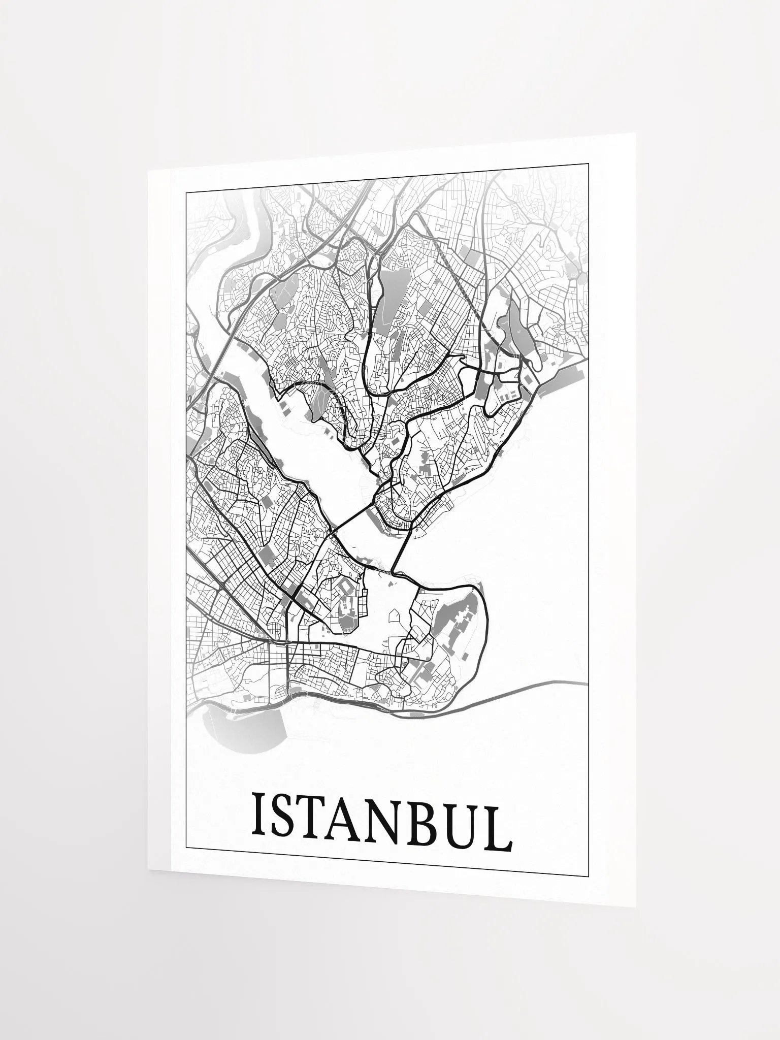 Istanbul, Türkiye, city map print product image (8)