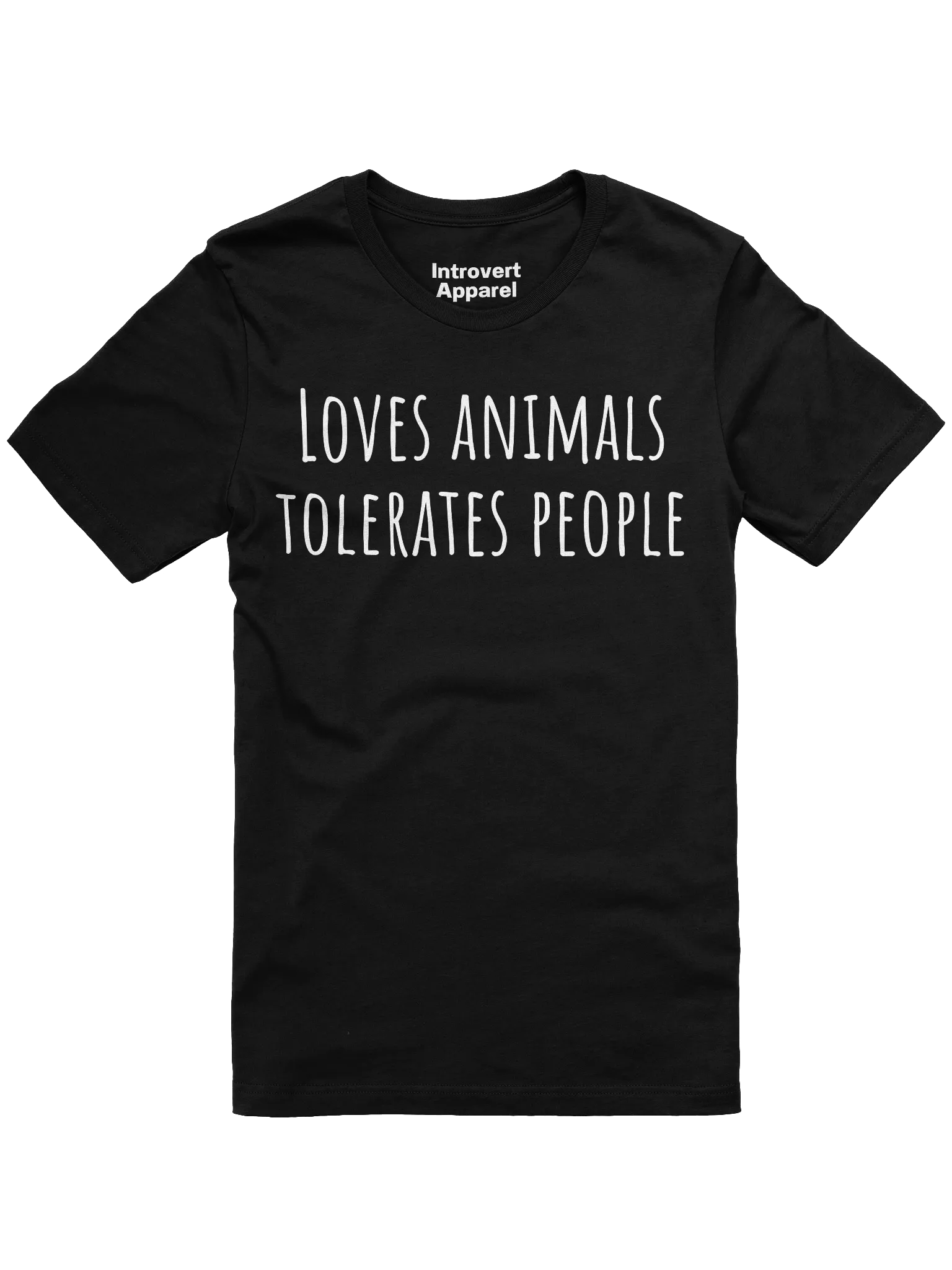Loves animals tolerate people Unisex T-Shirt product image (1)