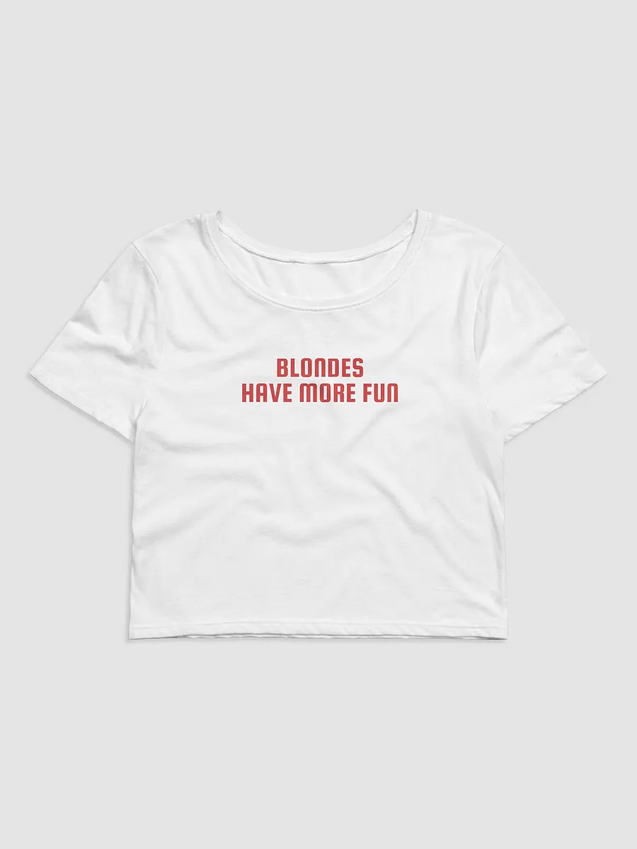 blondes have more fun baby tee product image (1)