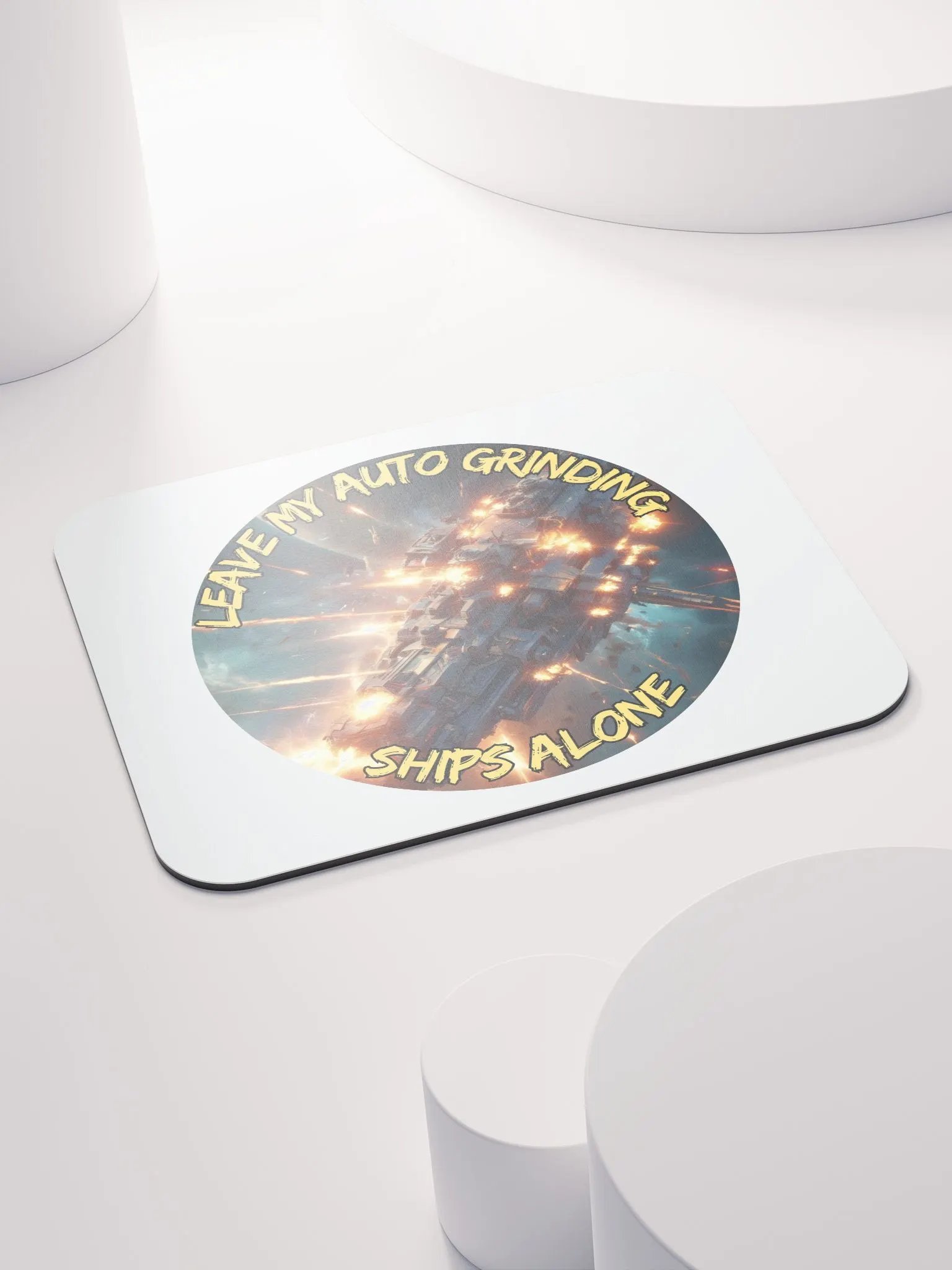 Futuristic Spaceship Blast Mouse Pad product image (4)