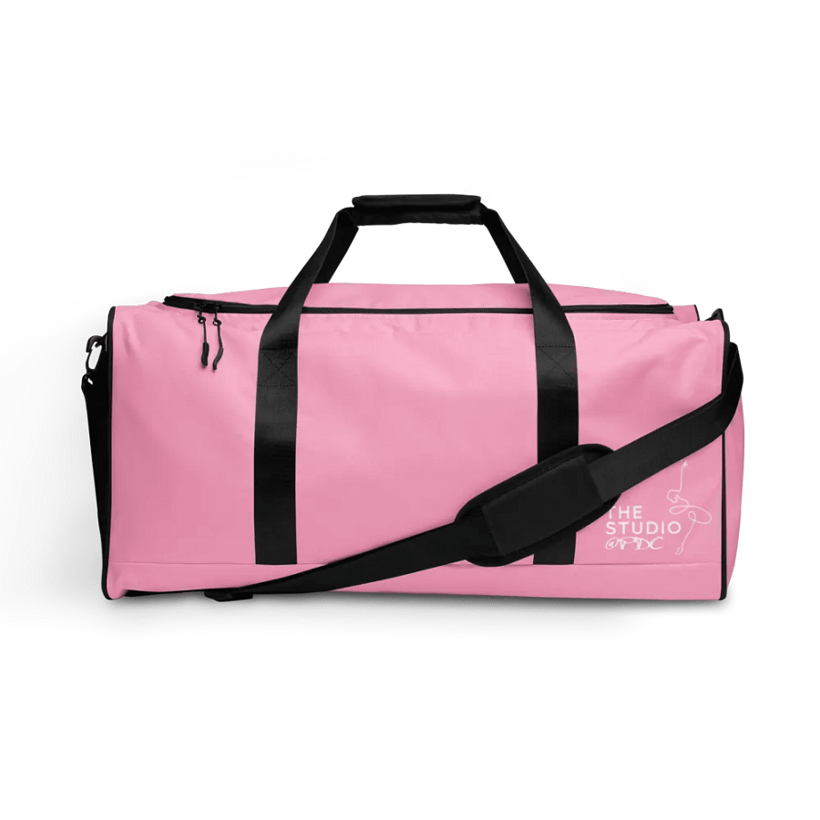 Large Dance Bag | Pink with White Logo and Quote product image (1)