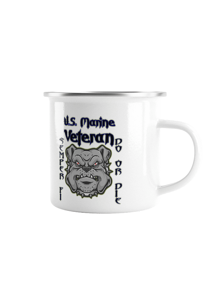 US Marines Veteran Enamel Mug product image (1)