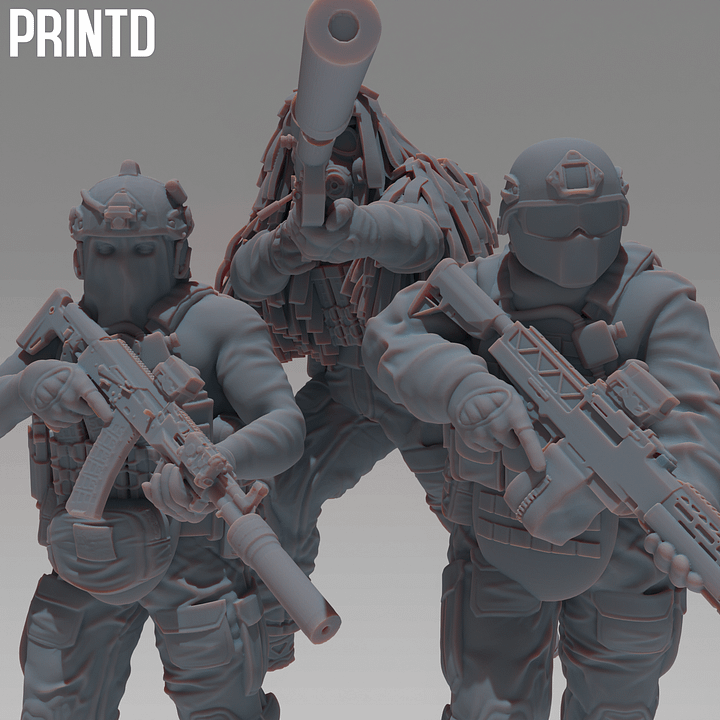 Apex Group Elite Operatives - Modern Warfare Wargame Resin Models Zona Alpha product image (1)