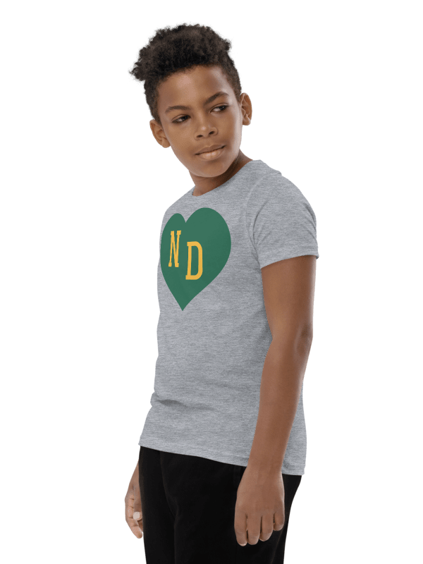ND Heart Green Unisex Youth T-shirt product image (3)
