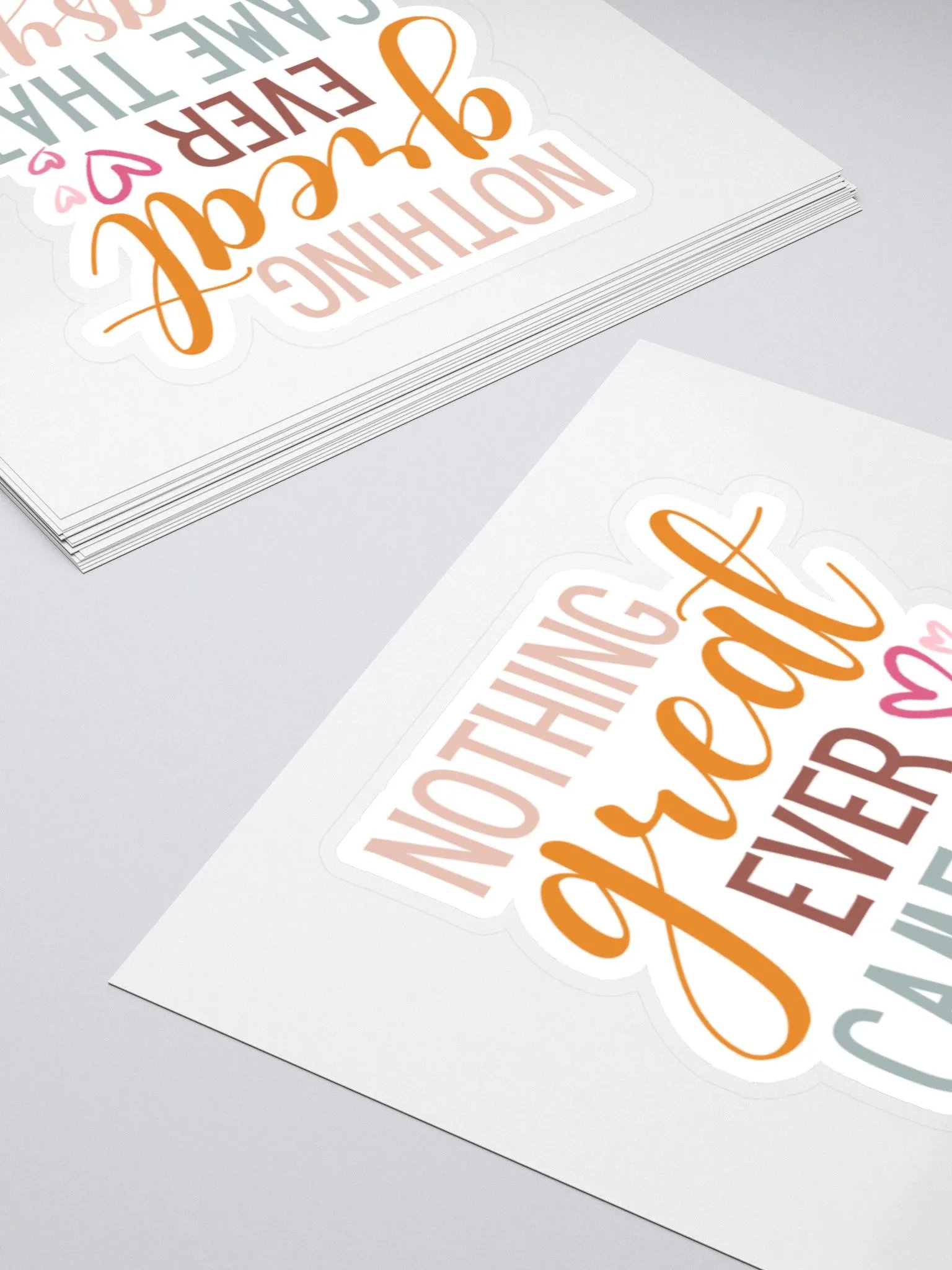 Nothing Great Ever Came That Easy Sticker product image (5)