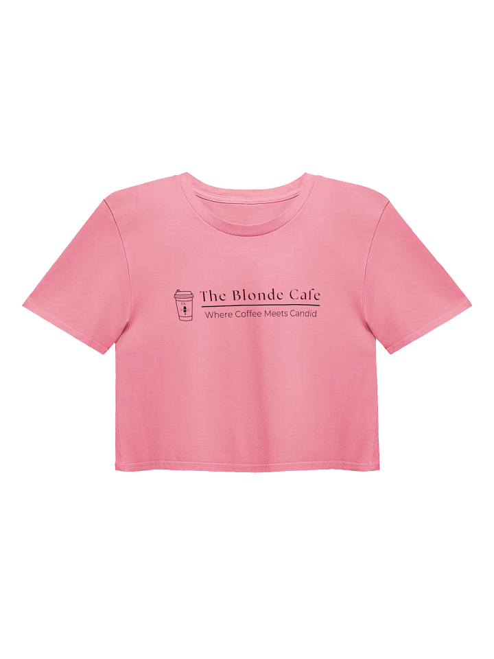 Blonde Cafe Cropped Tee - Coffee Meets Candid product image (1)