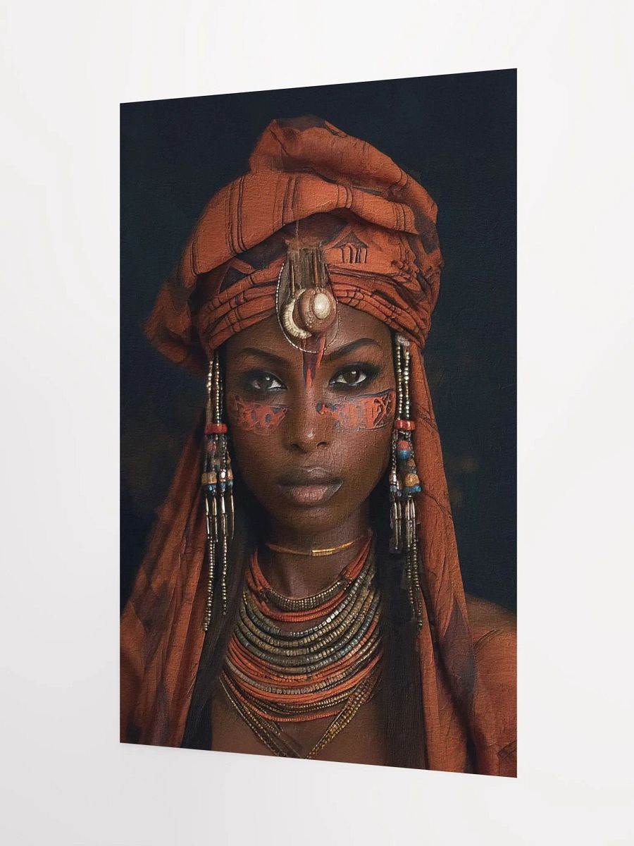 African Woman in Traditional Head Dress, Multi-Colored Jewelry Poster Print, Unframed product image (3)