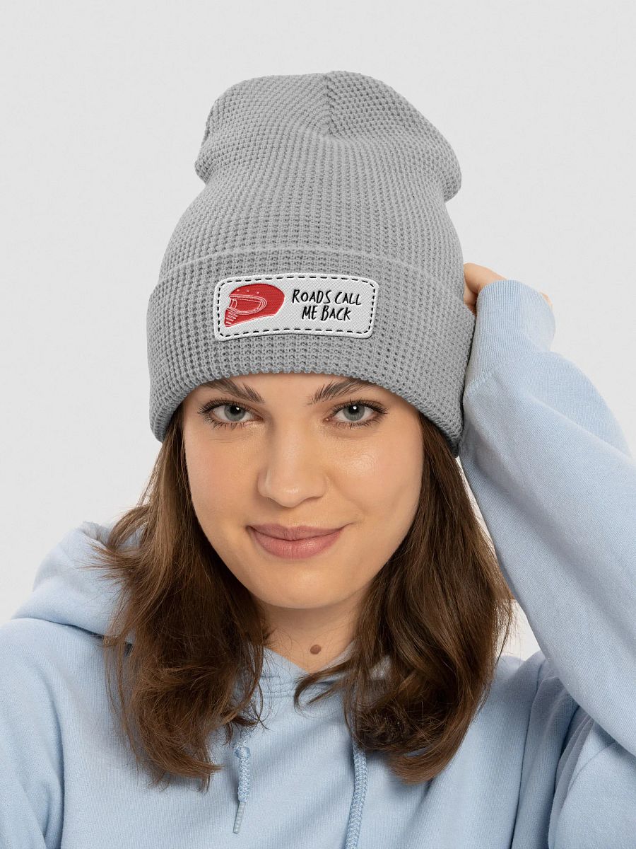 Wanderlust Waffle Knit Beanie | Roads call me back product image (49)