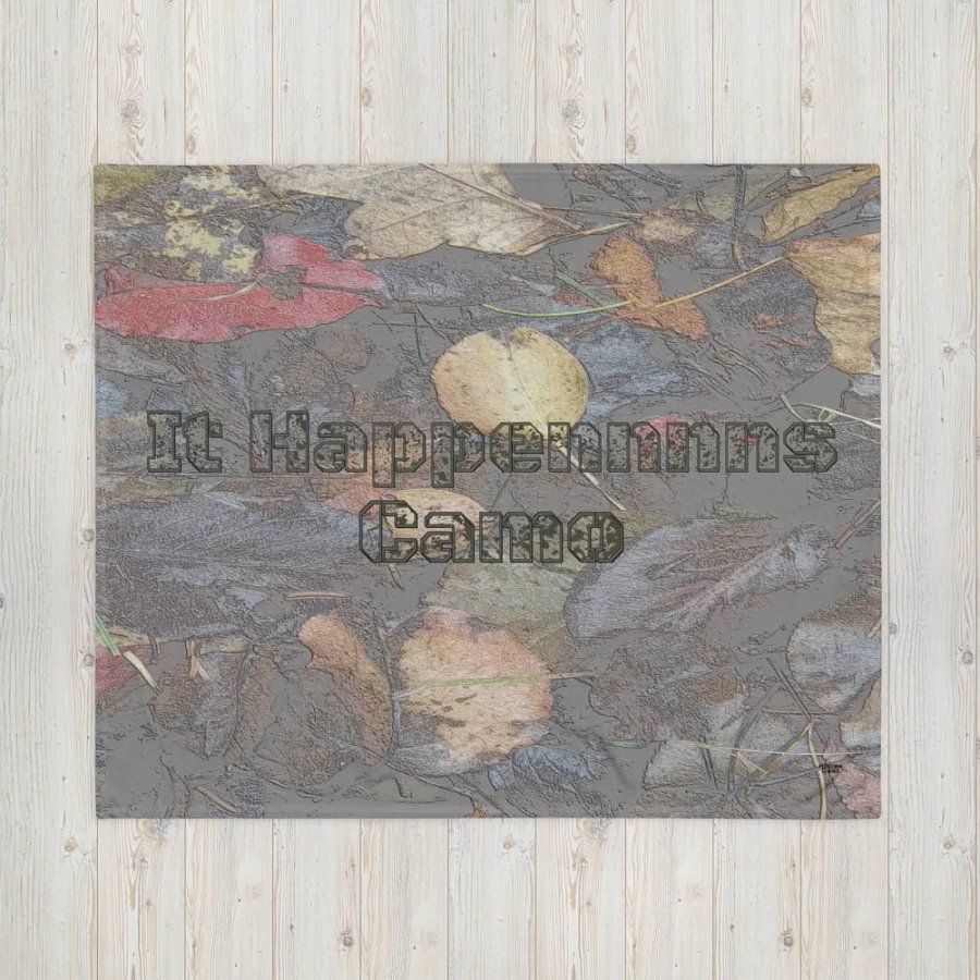 Throw Blanket - MossyOak - It Happennnns Camo product image (4)