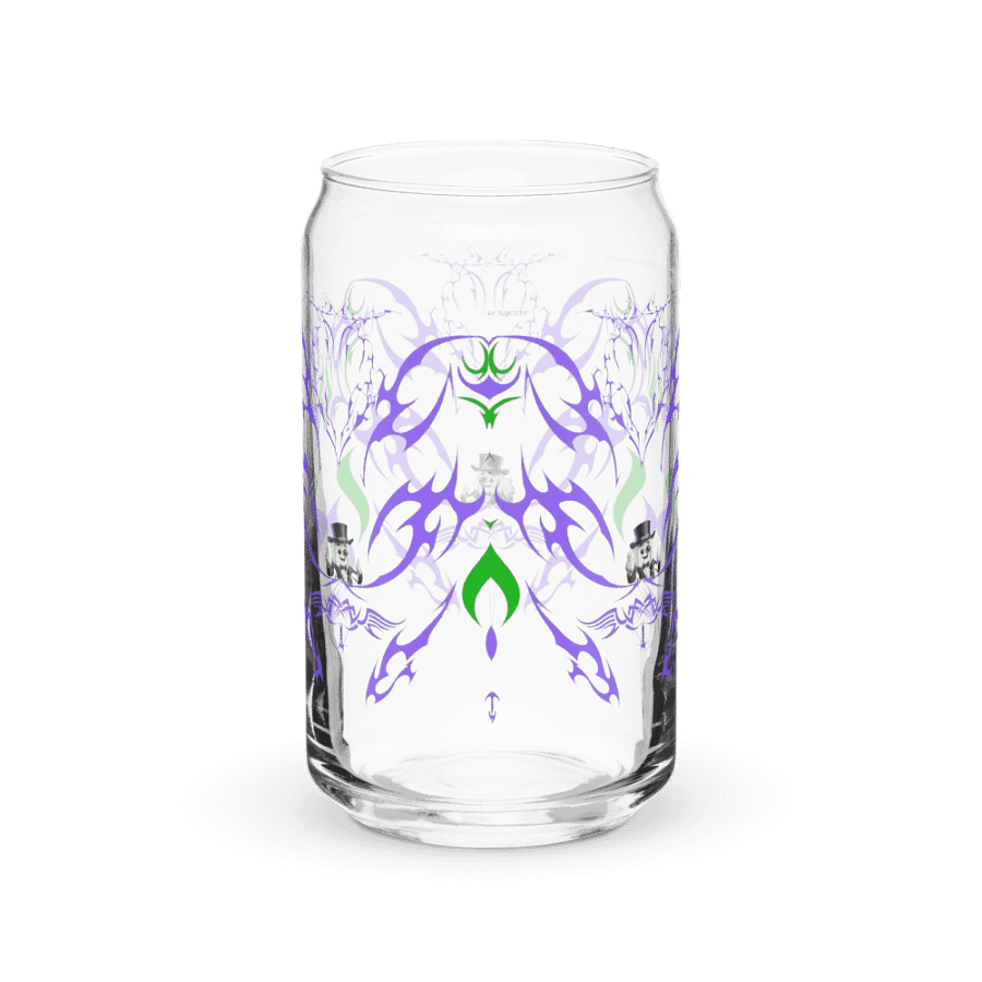 Abstract Faces Can-Shaped Glass product image (2)