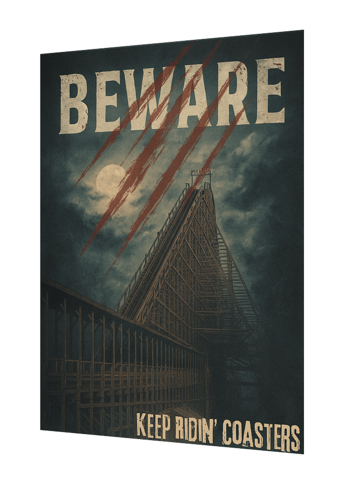 Beware of the Beast - Keep Ridin' Coasters 18x24 Inch Poster product image (2)