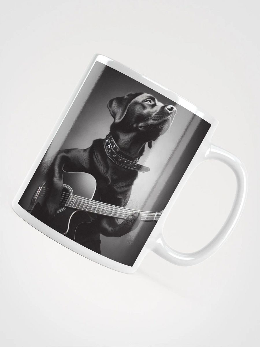 "Guitar Playing Labrador" #Stylish Glossy White Mug product image (4)