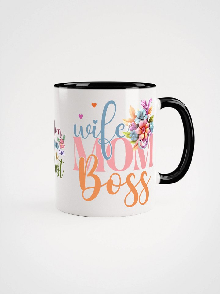 Wife Mom Boss Floral Ceramic Mug product image (3)