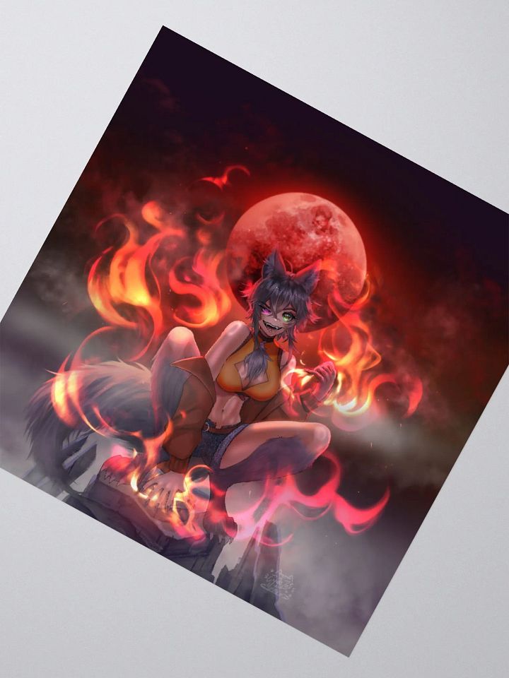 WolfcatRisi Big Bad Wolfcat Sticker product image (5)