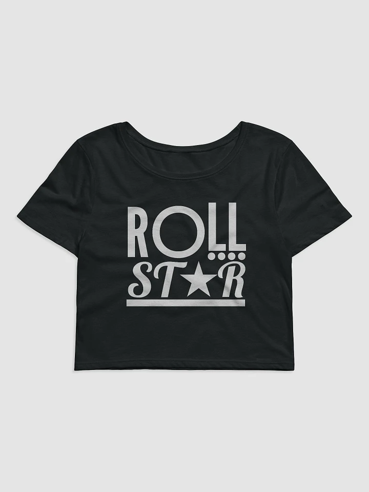 OG ROLLSTAR WHITE LOGO CROP TOP product image (1)