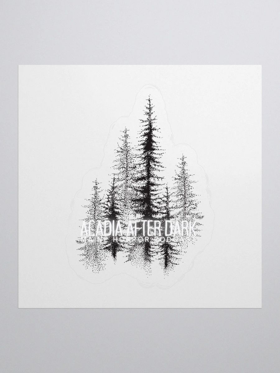 Acadia After Dark Trees Logo Sticker product image (1)