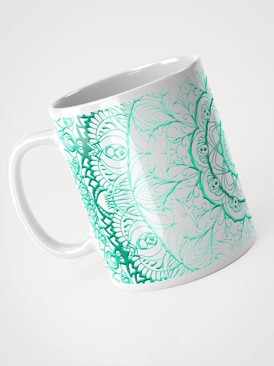 Symmetrical Aqua Mandala Mug product image (4)