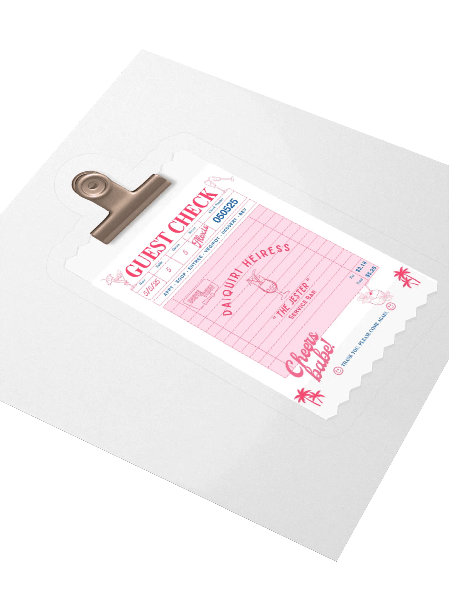 GUEST CHECK STICKER product image (8)