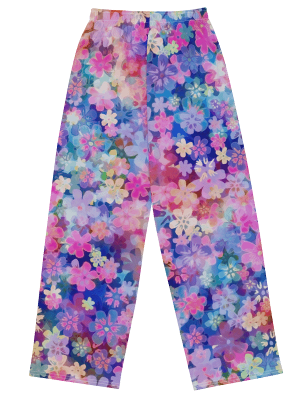 Relax in flowers Unisex Wide-Leg Pants product image (2)