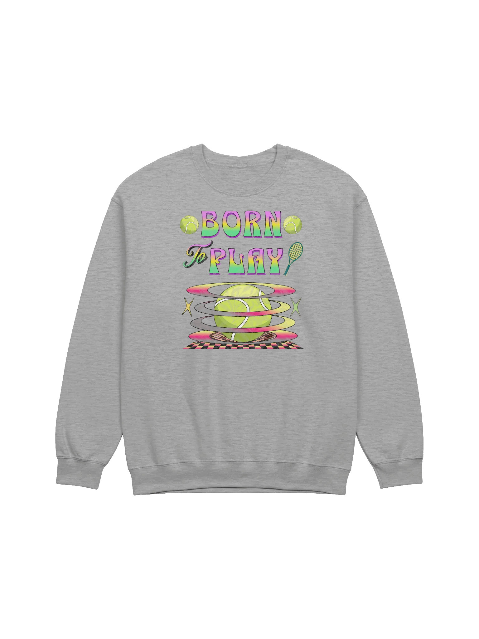 Born to Play Tennis Crewneck Sweatshirt product image (13)
