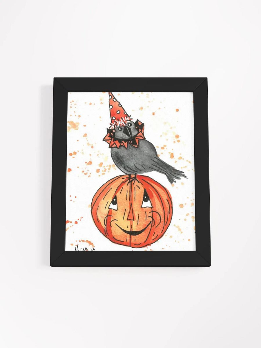 Vintage Halloween Crow Framed Print product image (2)