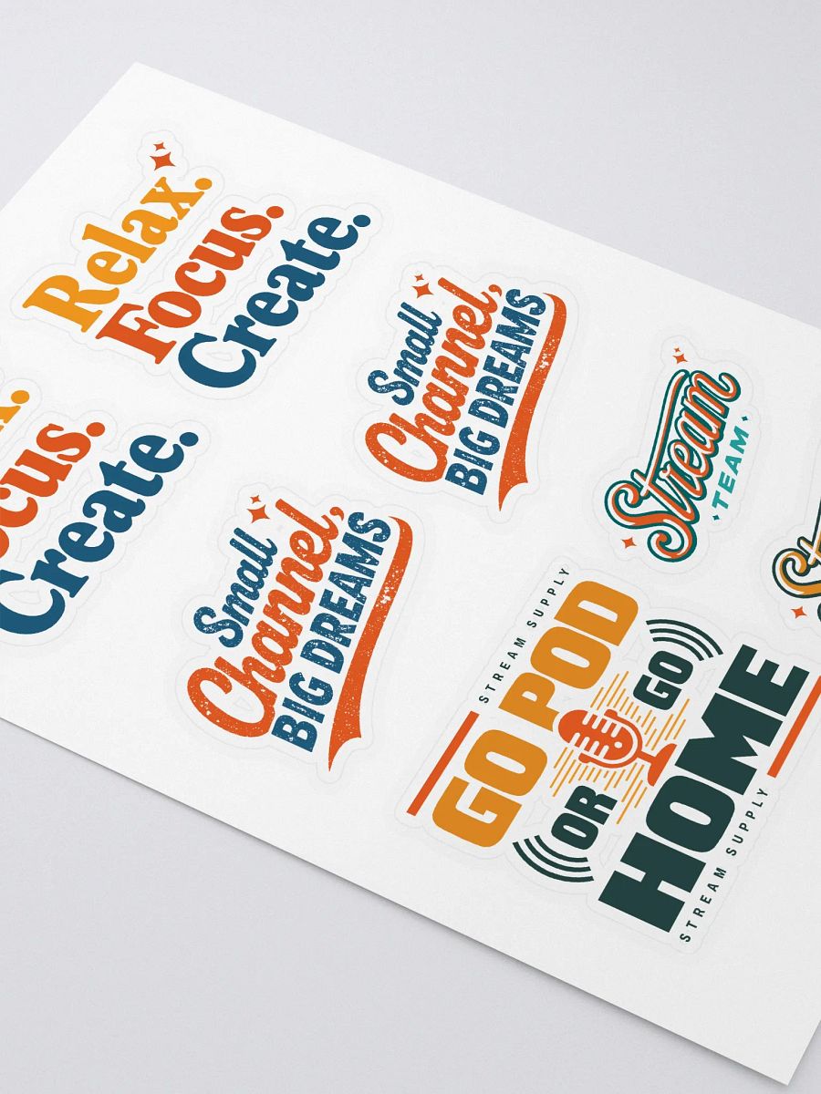 Stream Supply Sticker Sheet product image (2)
