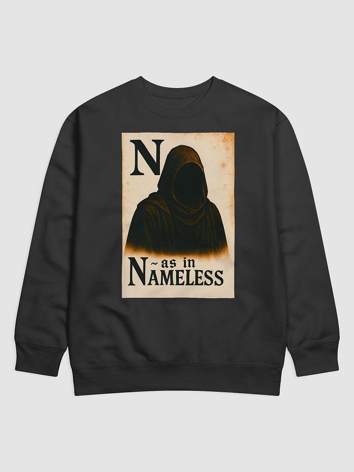 N as in nameless sweatshirt product image (1)