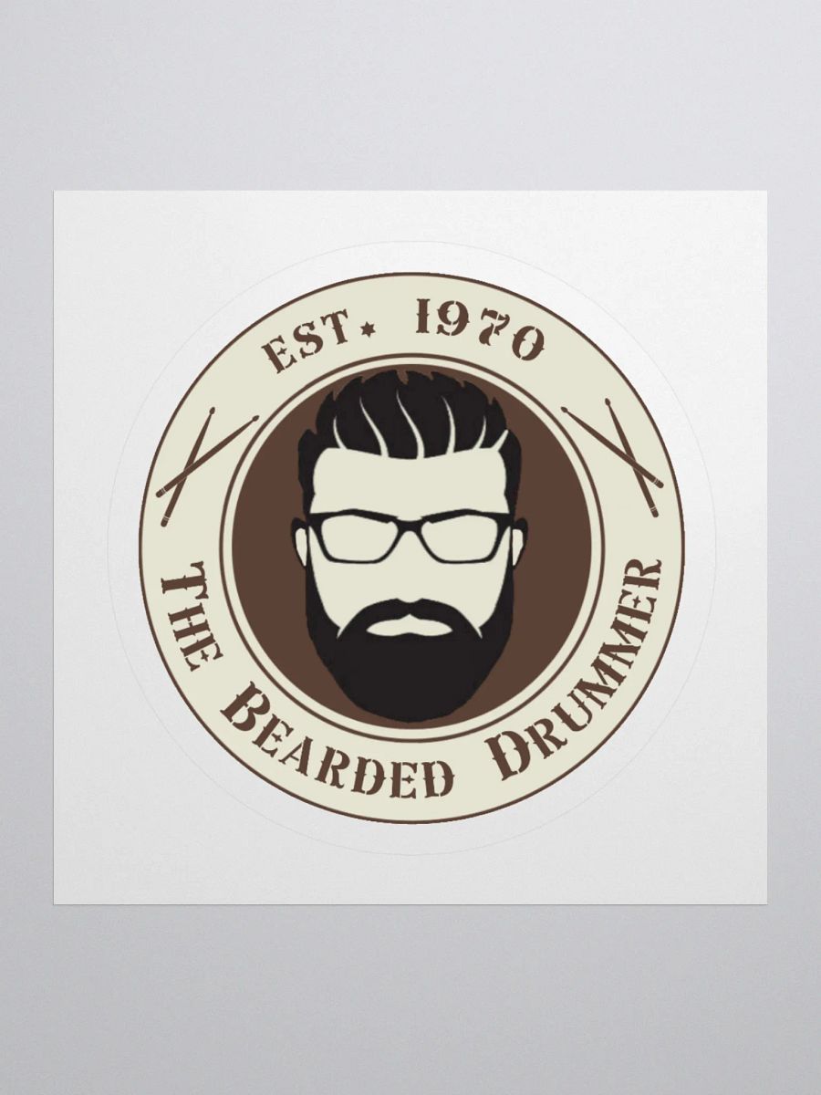 The Bearded Drummer Logo Sticker product image (3)