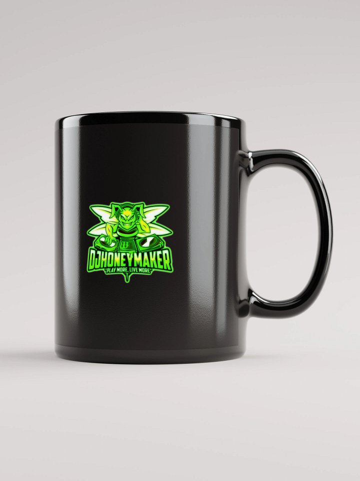 Neon Logo Black Glossy Mug product image (1)