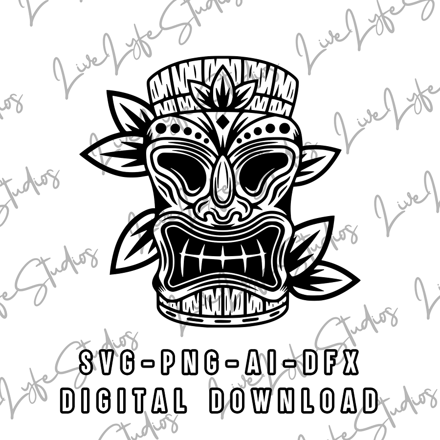 Tiki Decal, Sticker Decals, SVG, PNG, JPG product image (1)