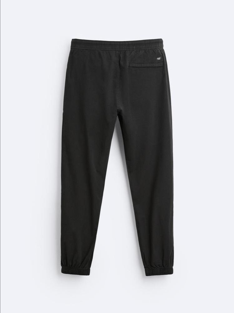 POPLIN JOGGER WAIST TROUSERS product image (2)